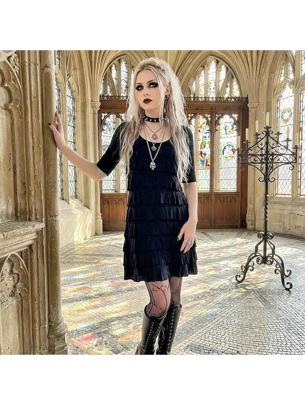 Isle Women's Black and Navy Dress
